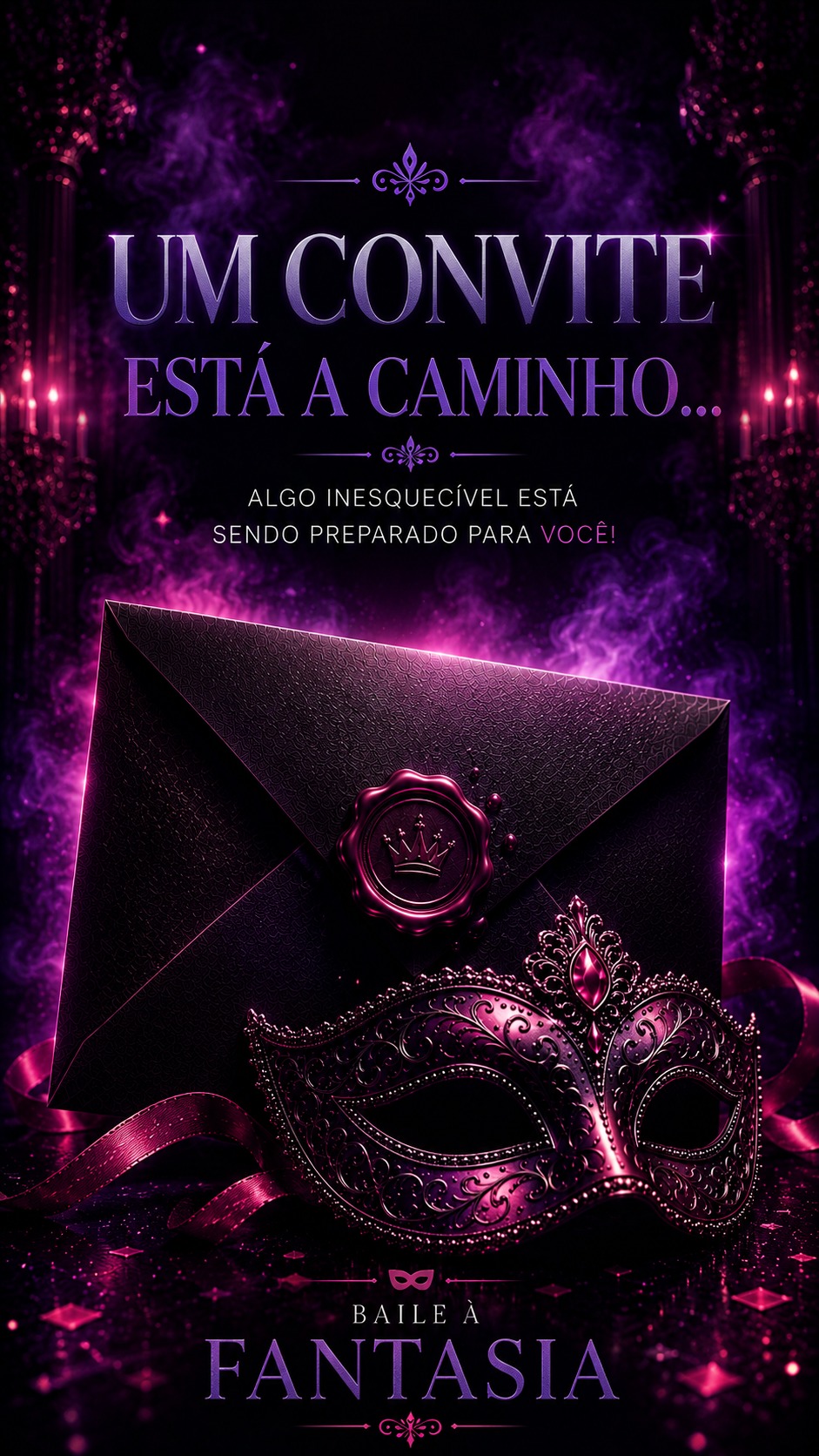 Arte oficial da nova edição Baile à Fantasia